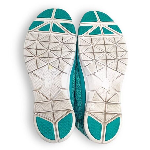Nike Free 5.0 Tr Fit 4 Print Hyper Turquoise Space Blue Dusty Cactus Women’s 6.5 - Picture 8 of 12
